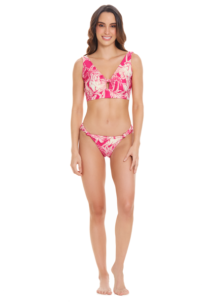 Pink flower reversible bottom